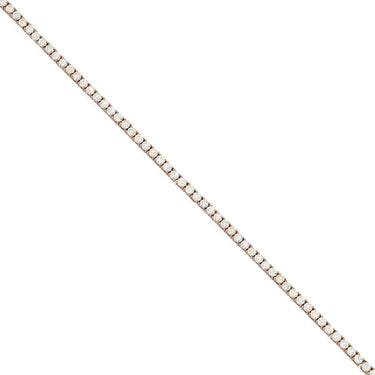 14k Rose Gold Tennis Chain 20 Inches 14.31 Ctw